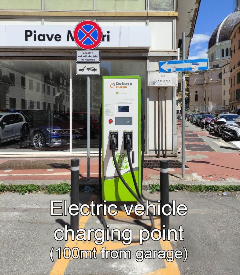 Attico Luxury Con Parcheggio E Terrazza Vista Mozzafiato Lägenhet Genua Exteriör bild